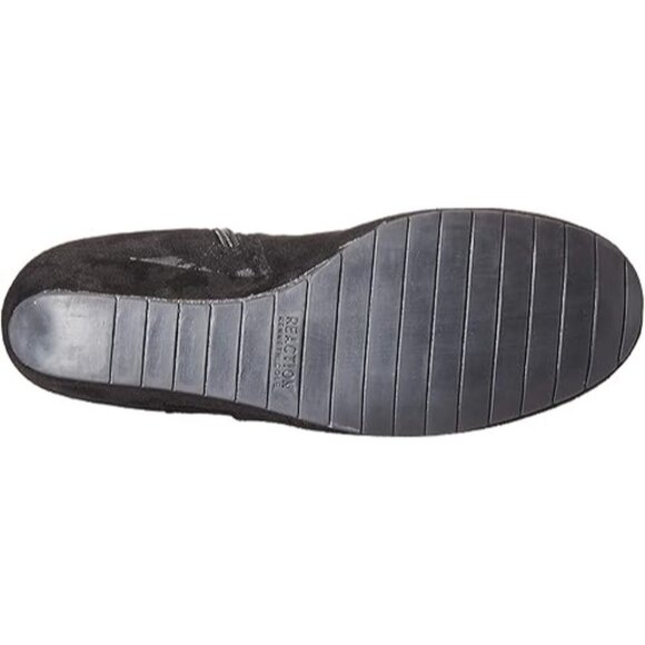 Kenneth Cole Reaction Women Tip Dress Wedge Heel Boot Round Toe Mid-Calf Black 5 - Picture 7 of 8